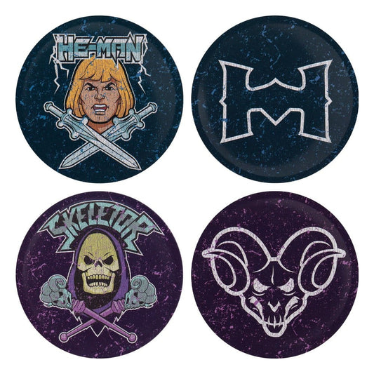 Masters of the Universe Pack de 4 Posavasos Printed Metal
