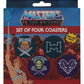 Masters of the Universe Pack de 4 Posavasos Printed Metal