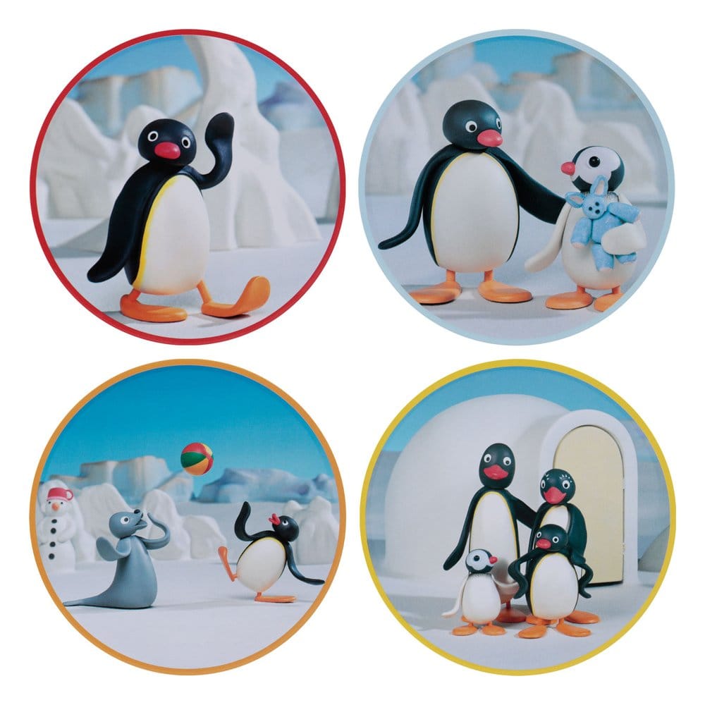 Pingu Pack de 4 Posavasos