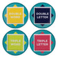 Scrabble Pack de 4 Posavasos