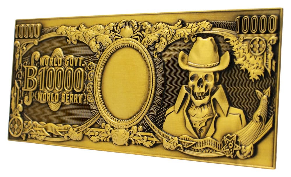 One Piece Réplica Billete de metal de 10.000 World Berry 6 x 15 cm