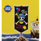 One Piece Réplica Estandarte de metal de los Piratas del Sombrero de Paja 11 x 6 cm
