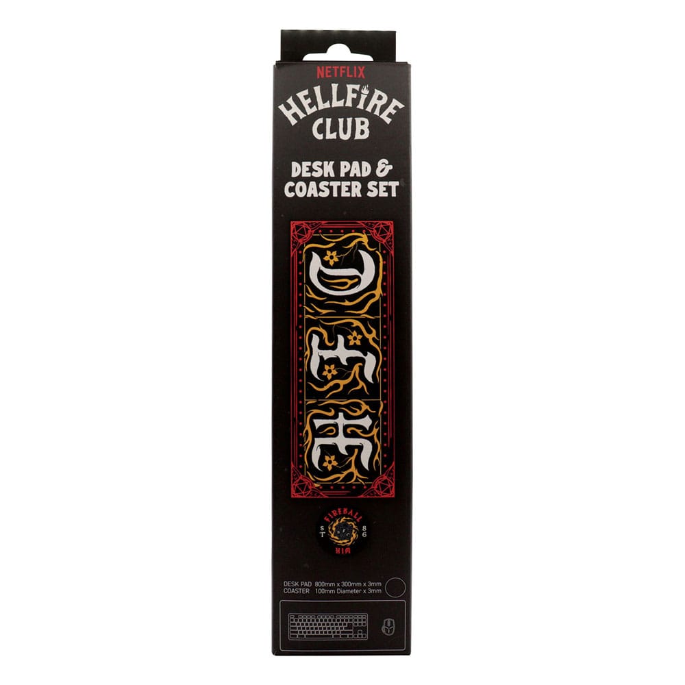 Stranger Things Vade Escolar & posavasos Hellfire Club