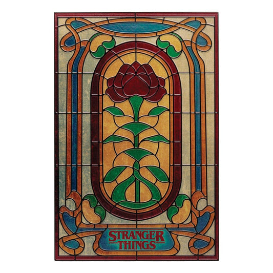 Stranger Things  Placa de resina Creel House Stained Glass Window