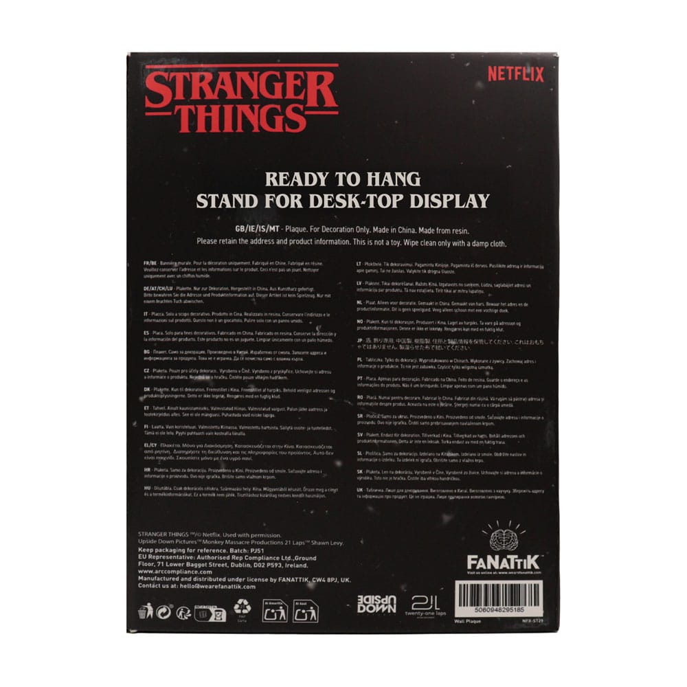 Stranger Things  Placa de resina Creel House Stained Glass Window
