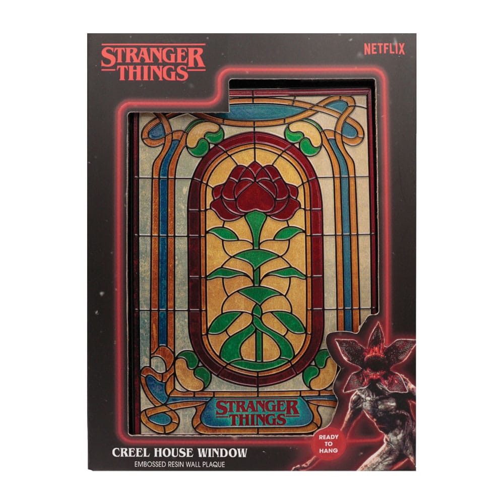 Stranger Things  Placa de resina Creel House Stained Glass Window