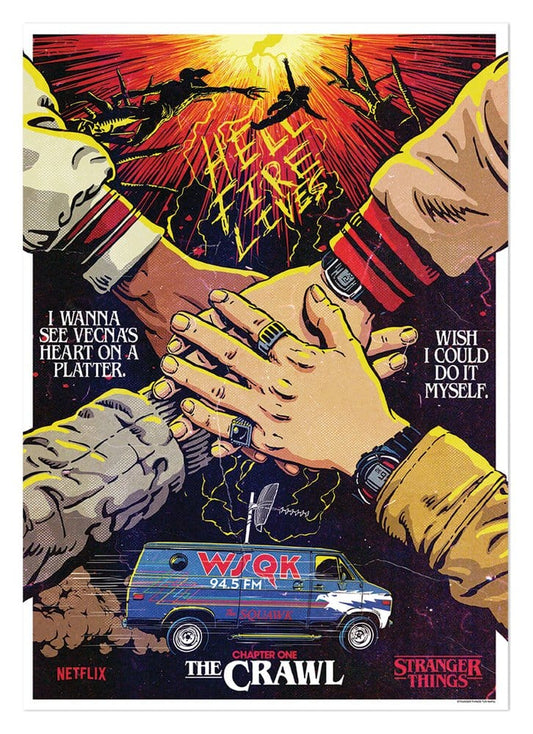 'Stranger Things 5 Litografia The Crawl Limited Edition 42 x 30 cm