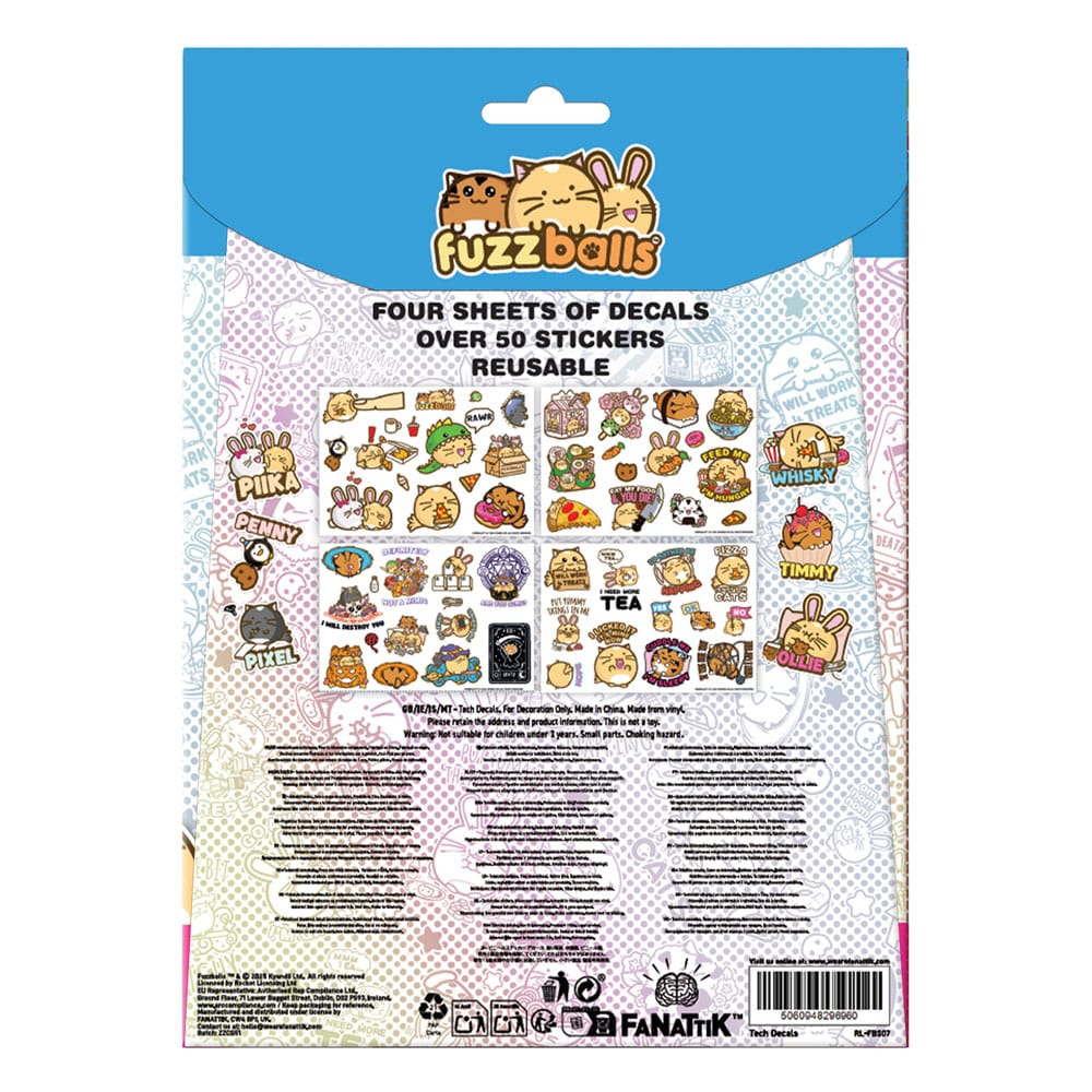 Fuzzballs Pegatina Tech - Z POP Toys