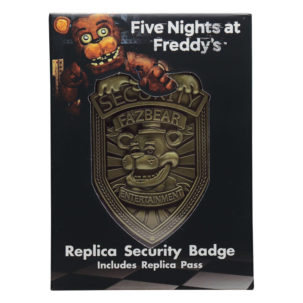 Five Nights at Freddy´s Réplica Security Badge Antique Brass Edition