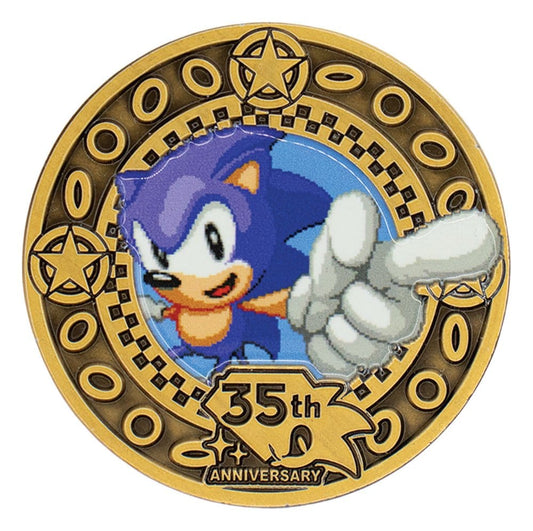 Sonic the Hedgehog Moneda de Colección 35 Aniversario Edición Limitada