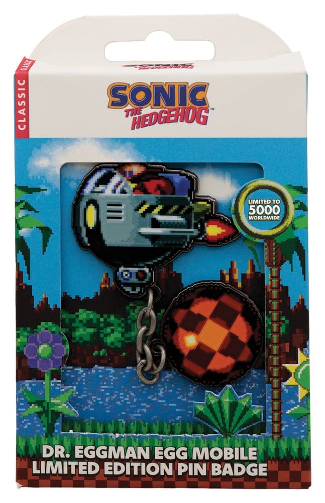 Sonic - The Hedgehog Chapa Dr. Eggman Egg Mobile Chained