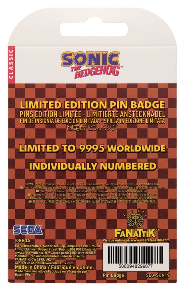 Sonic The Hedgehog Chapa Moving