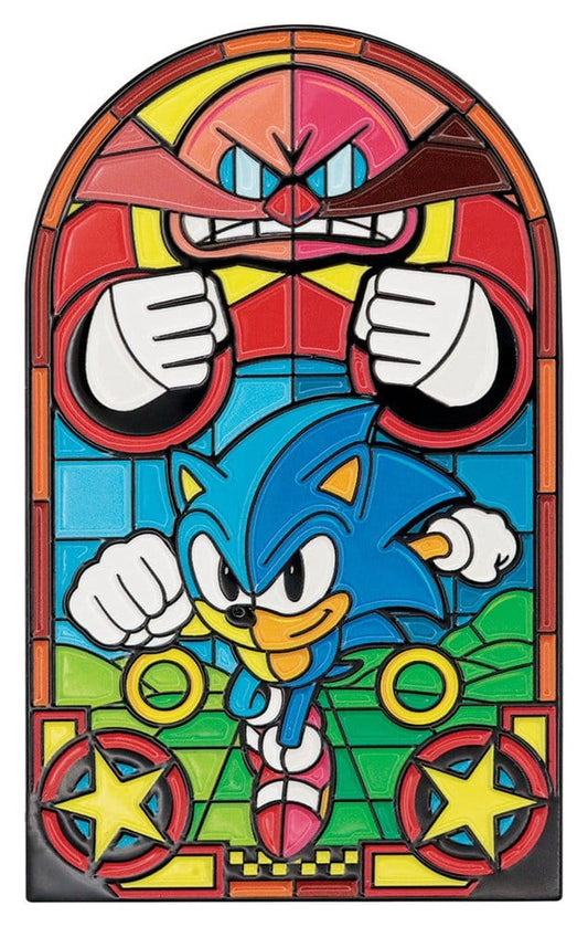 Sonic The Hedgehog Lingote Stained Glass Window Style 60 cm