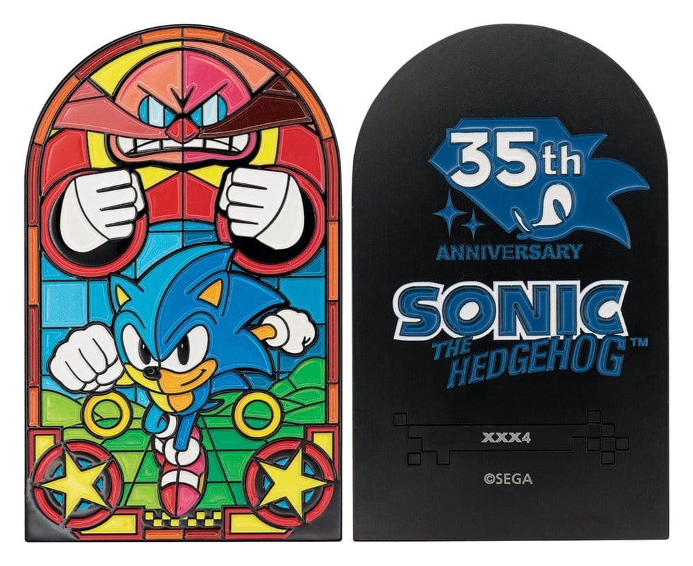 Sonic The Hedgehog Lingote Stained Glass Window Style 60 cm