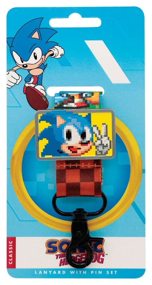 Sonic The Hedgehog Llavero & Chapa Set