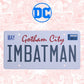 DC Comics Placa de Chapa Batman