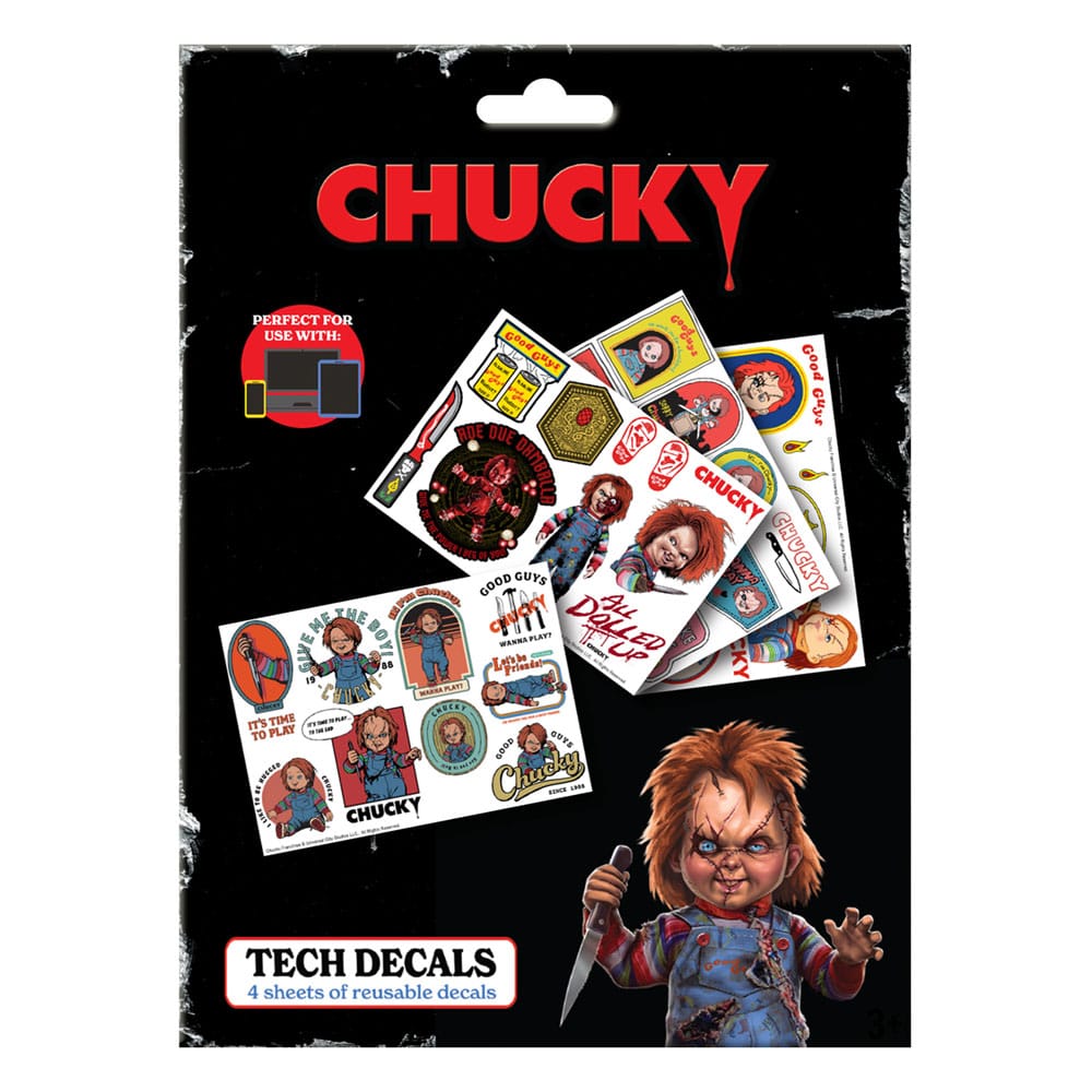 Chucky Pegatina Tech