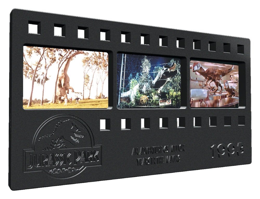 Jurassic Park Lingote Metal Film Strip Collectible 12 cm