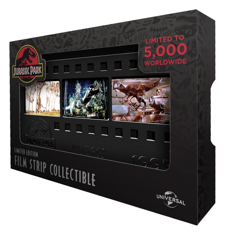 Jurassic Park Lingote Metal Film Strip Collectible 12 cm