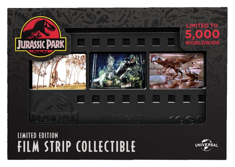 Jurassic Park Lingote Metal Film Strip Collectible 12 cm