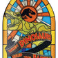 Jurassic Park Lingote Stained Glass Style Metal 11 cm