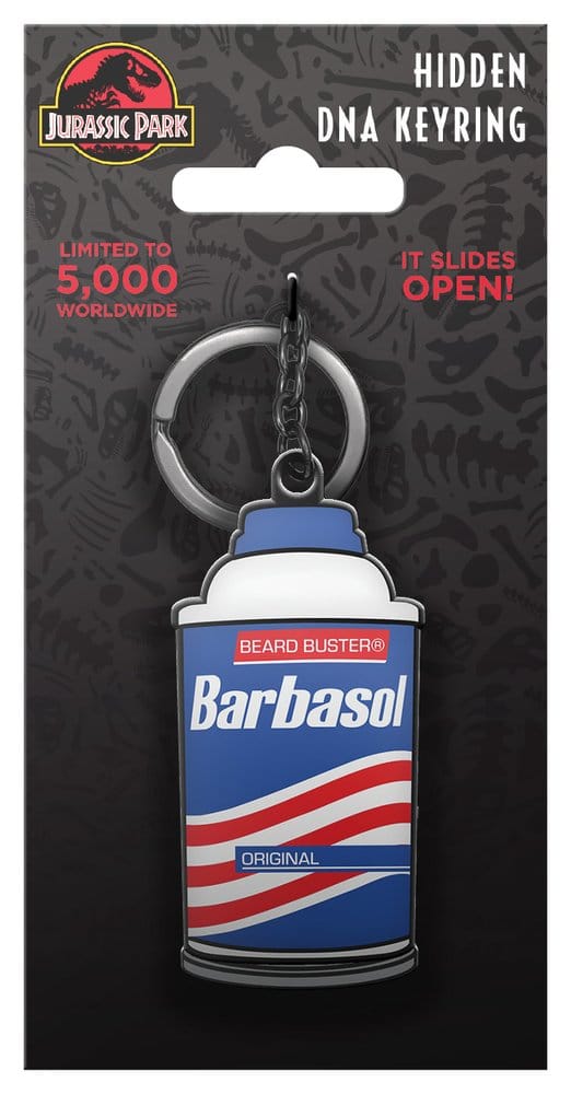 Jurassic Park Llavero Sliding Barbasol Can