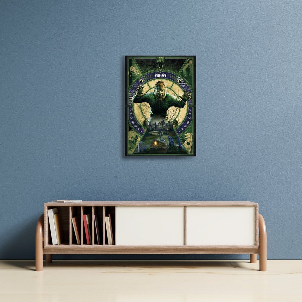 Universal Monsters Litografia The Wolfman Limited Edition 30 x 47 cm