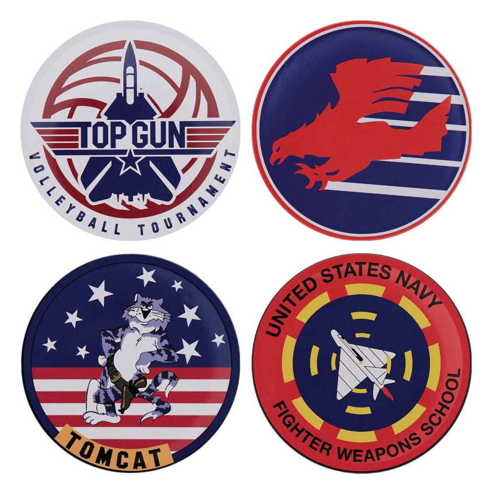 Top Gun Pack de 4 Posavasos