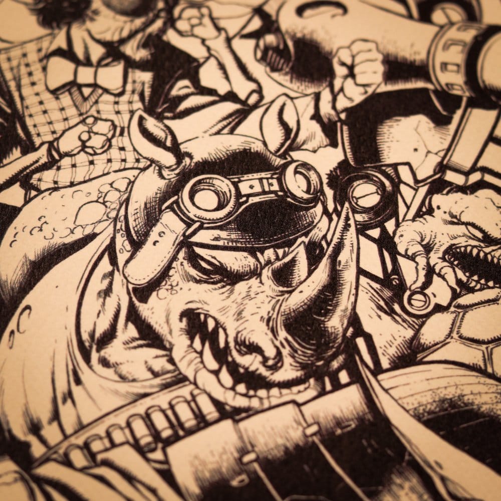 Tortugas Ninja Litografia Comic Limited Edition 42 x 30 cm
