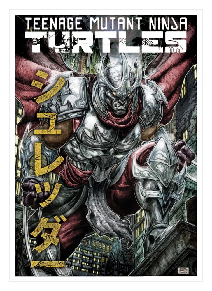Tortugas Ninja Litografia Shredder Limited Edition 42 x 30 cm