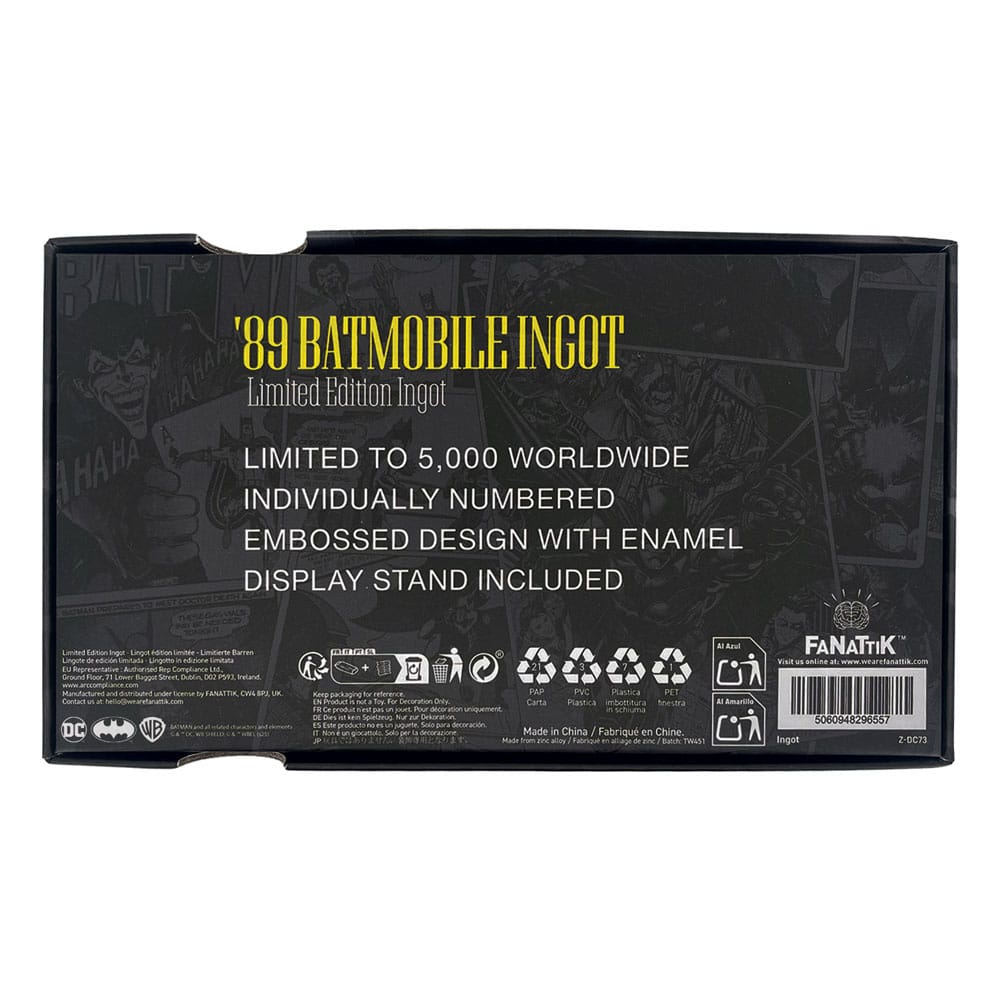 DC Comics Lingote Batman Batmobile XL Limited Edition