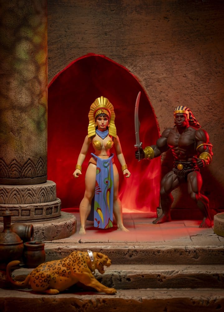 The Savage World of Frazetta Set de Figuras Egyptian Queen & The Guard (Museum Edition) 14 cm