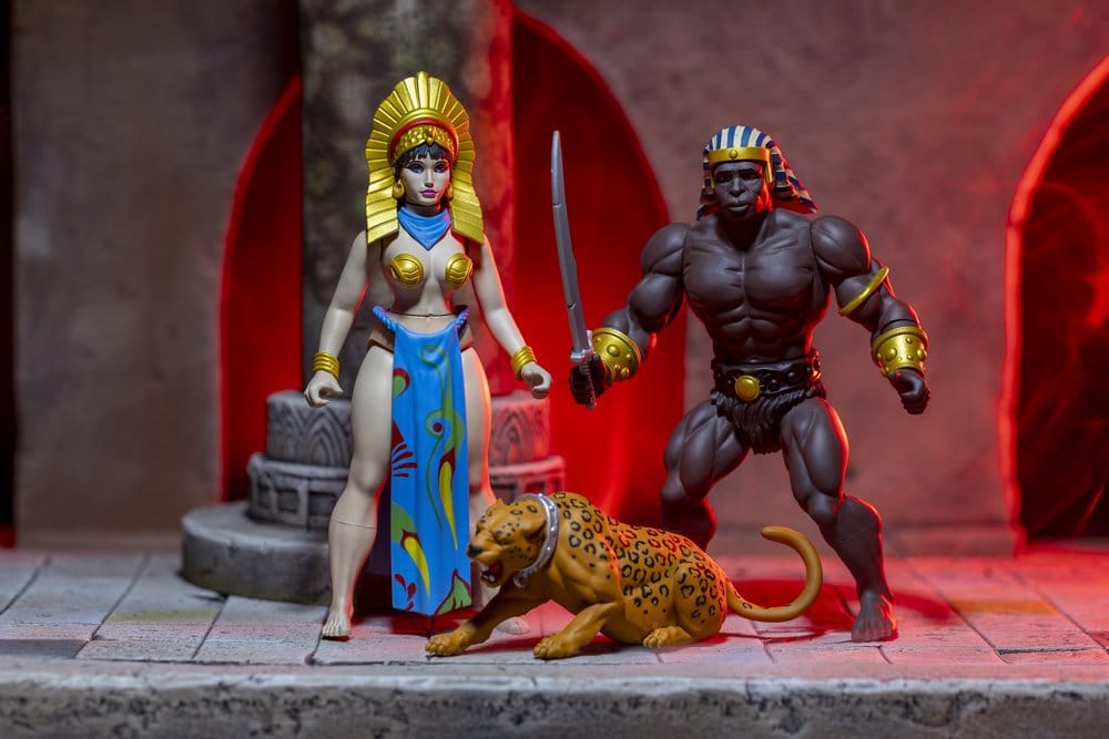 The Savage World of Frazetta Set de Figuras Egyptian Queen & The Guard (Museum Edition) 14 cm