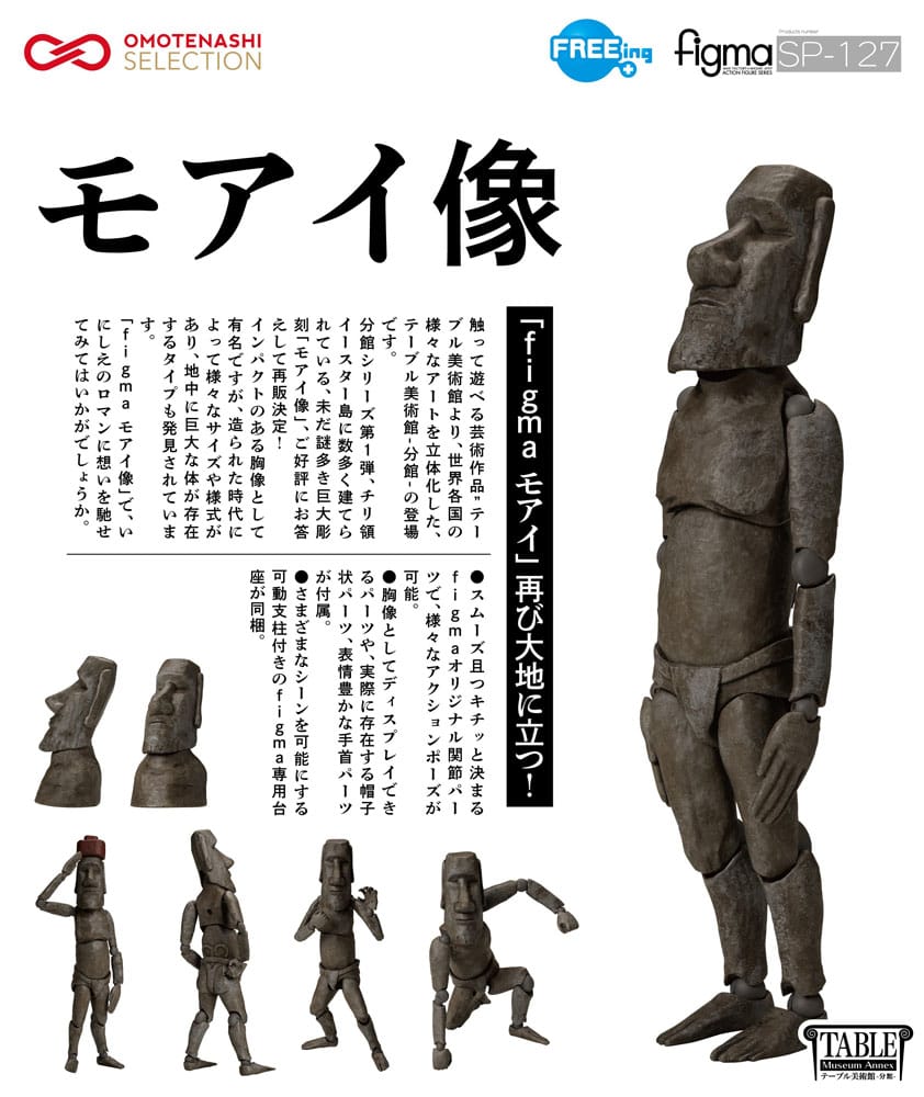 The Table Museum Figura Figma Moai 14 cm - Z POP Toys
