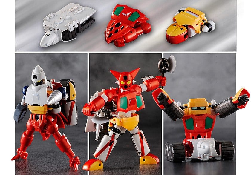 Getter Robo Set de 3 Figuras Dynamic Change Getter Robo 12 cm