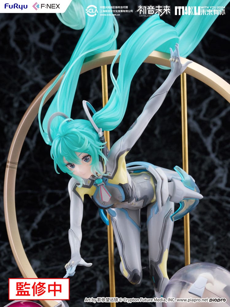 Hatsune Miku F:NEX estatua PVC 1/7 Miku with You 2024 Ver. 29 cm