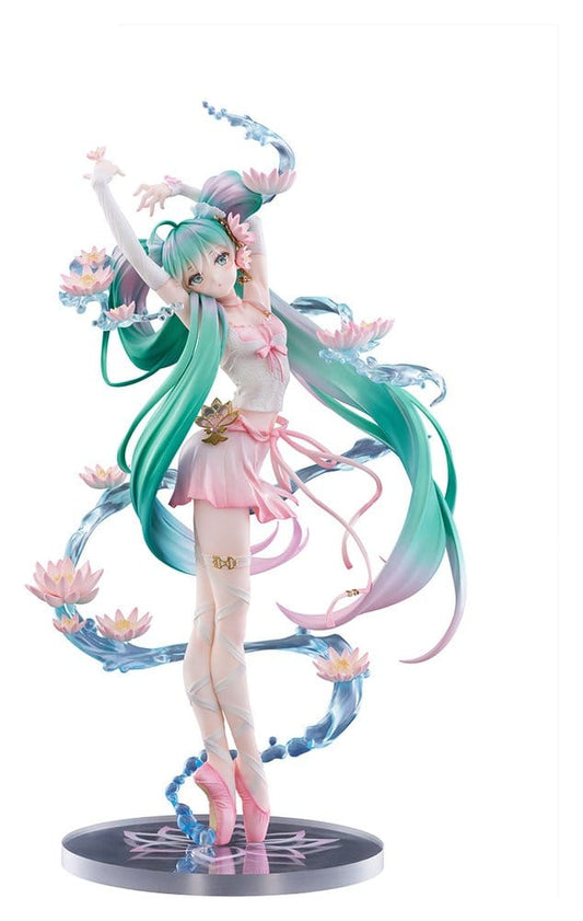 Hatsune Miku F:NEX estatua PVC 1/7 Water lily Ver. 27 cm