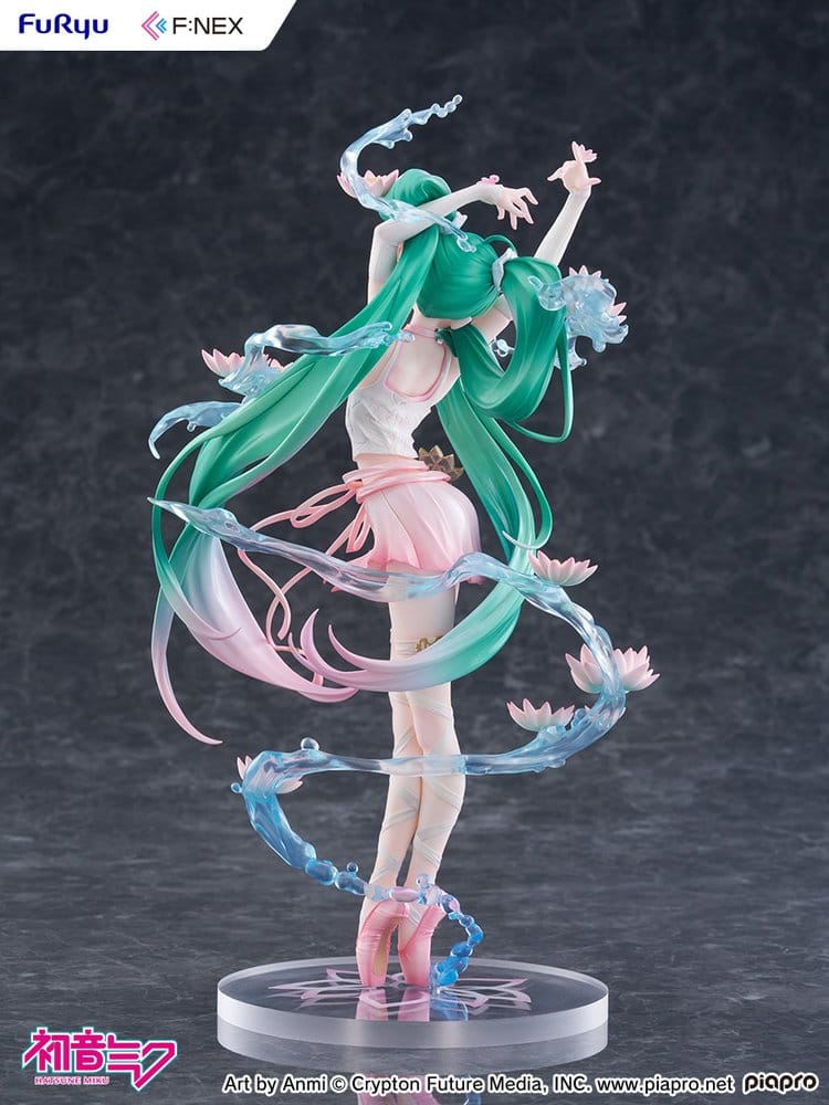 Hatsune Miku F:NEX estatua PVC 1/7 Water lily Ver. 27 cm