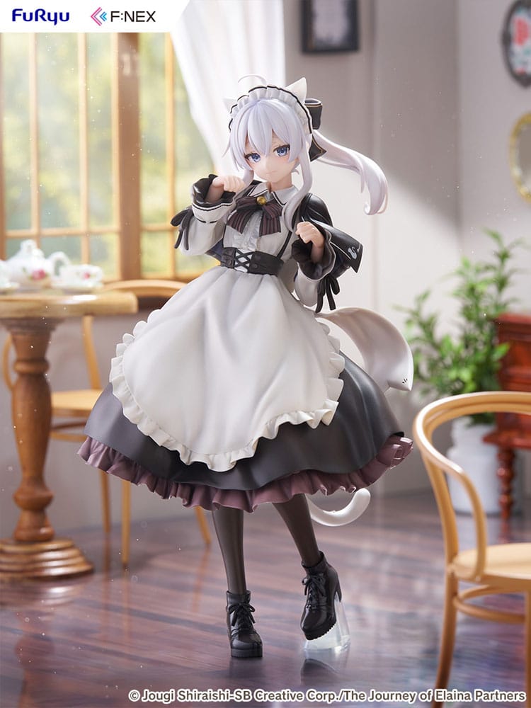 Wandering Witch: The Journey of Elaina F:NEX estatua PVC 1/7 Elaina Maid costume with cat ears Ver. 24 cm - Z POP Toys