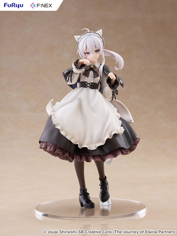 Wandering Witch: The Journey of Elaina F:NEX estatua PVC 1/7 Elaina Maid costume with cat ears Ver. 24 cm - Z POP Toys