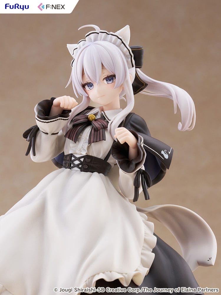 Wandering Witch: The Journey of Elaina F:NEX estatua PVC 1/7 Elaina Maid costume with cat ears Ver. 24 cm - Z POP Toys