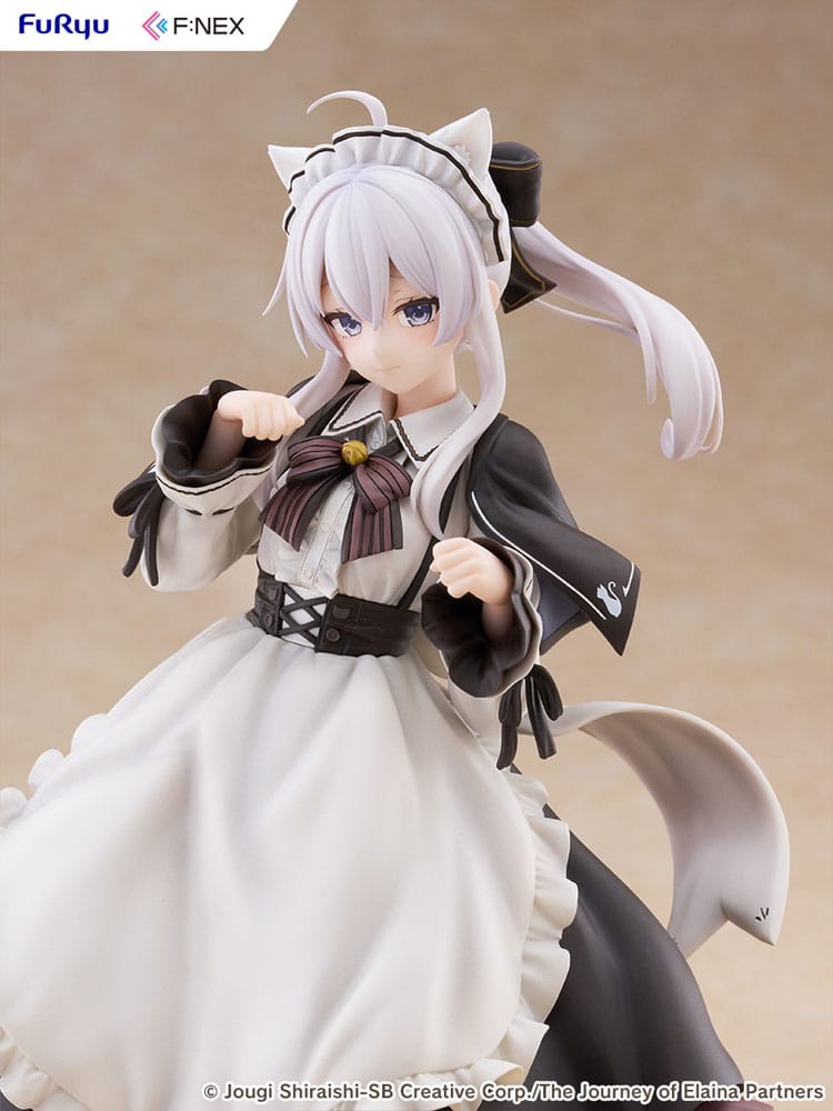 Wandering Witch: The Journey of Elaina F:NEX estatua PVC 1/7 Elaina Maid costume with cat ears Ver. 24 cm - Z POP Toys