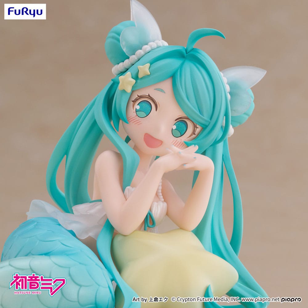 Hatsune Miku Estatua PVC Desktop Fairy Hatsune Miku Mermaid princess Ver. 9 cm - Z POP Toys
