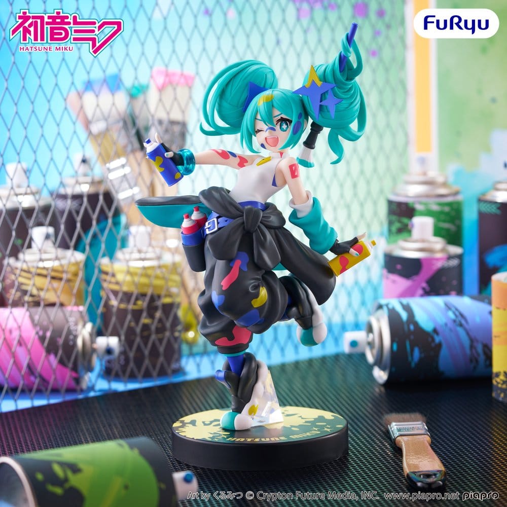 Hatsune Miku Estatua PVC Muchute Paint Girl Another Color Ver. 23 cm