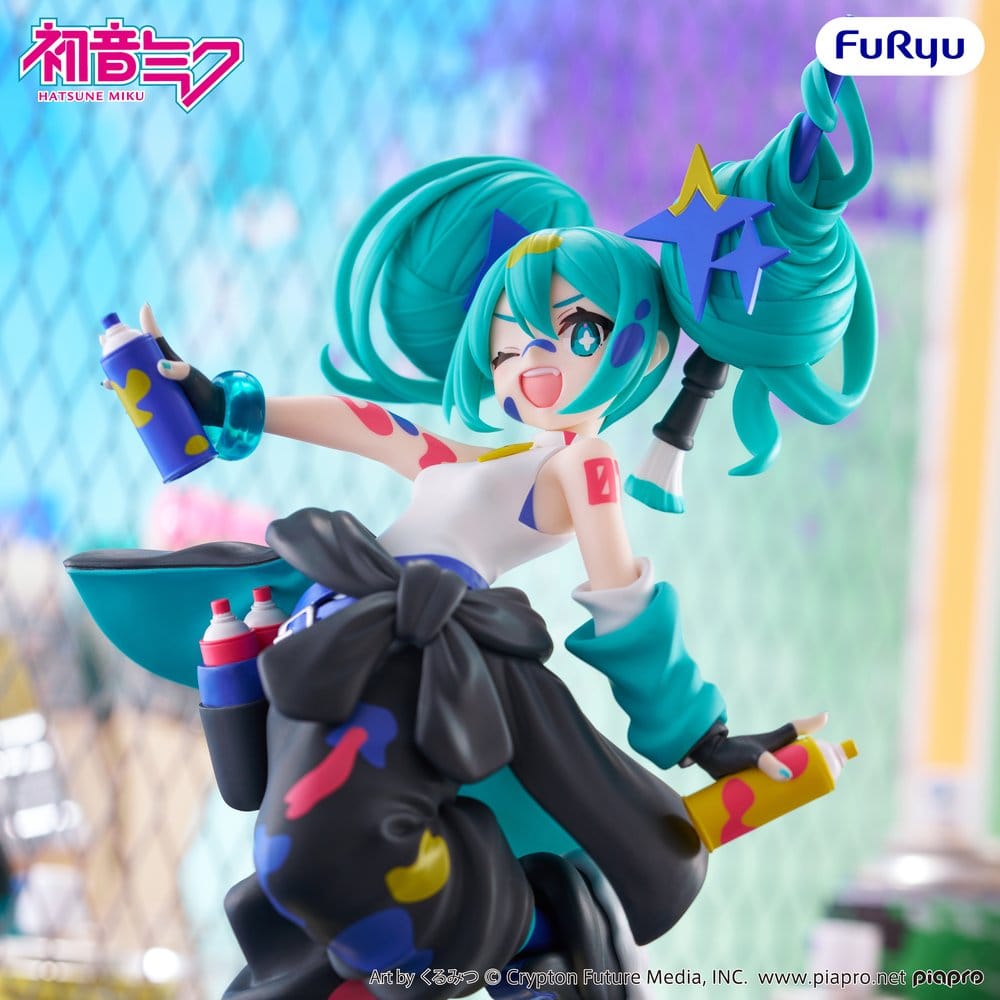 Hatsune Miku Estatua PVC Muchute Paint Girl Another Color Ver. 23 cm