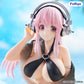 Super Sonico Estatua PVC Noodle Stopper Super Sonico Swimsuit Black Color Ver. 10 cm