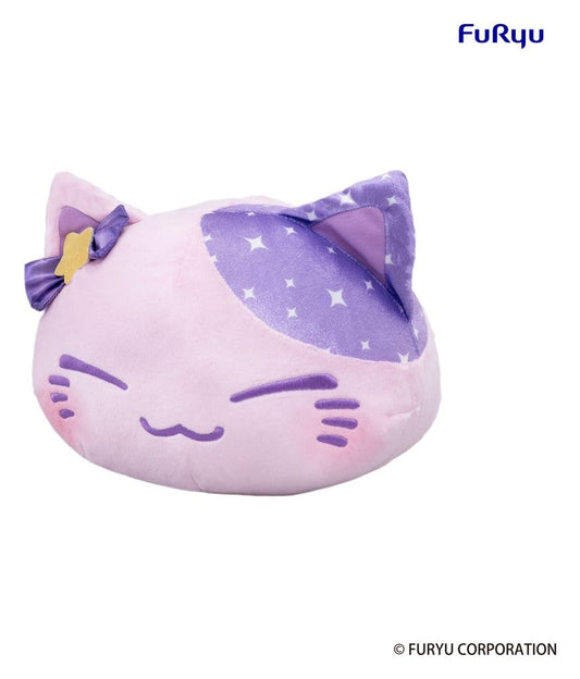 Nemuneko Cat Peluche Big Plush Purple 35 cm