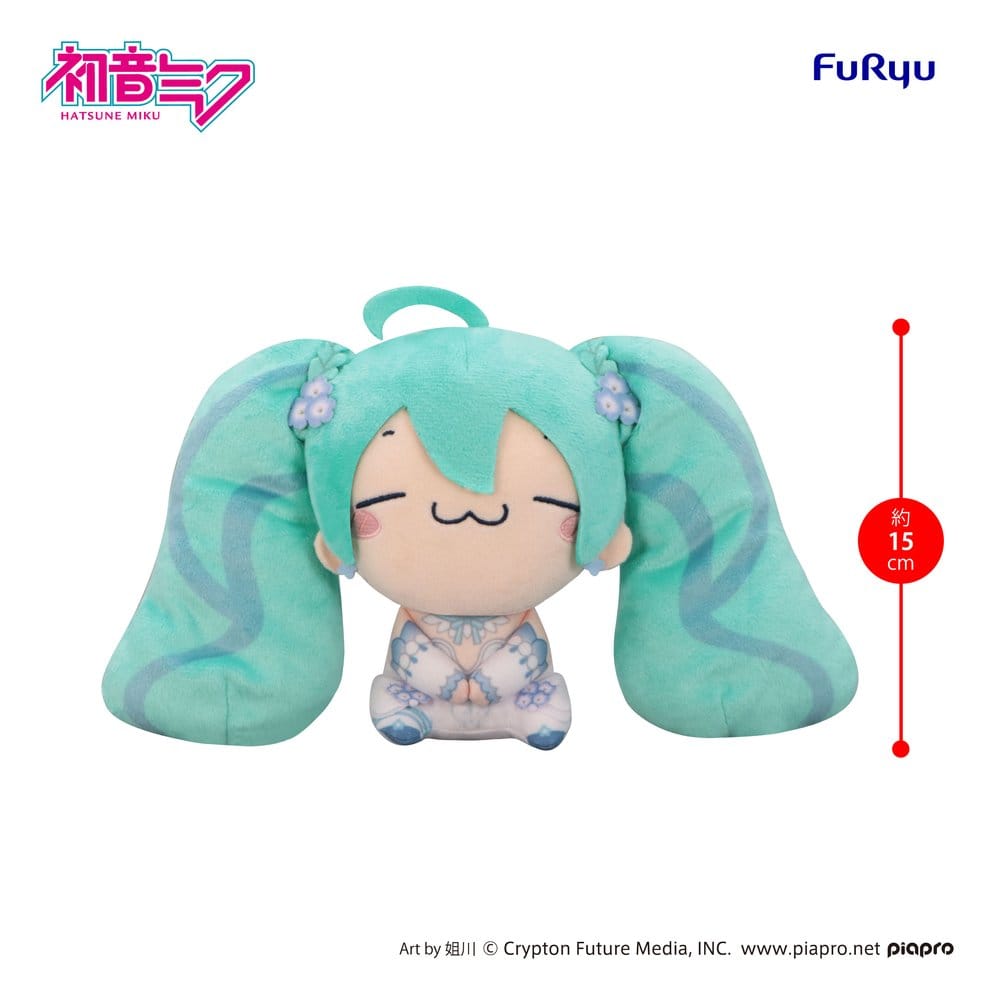 Hatsune Miku Peluche Mochipico Nemophila B 15 cm