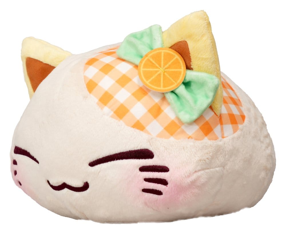 Nemuneko Cat Fruit Peluche Grande Naranja 30 cm