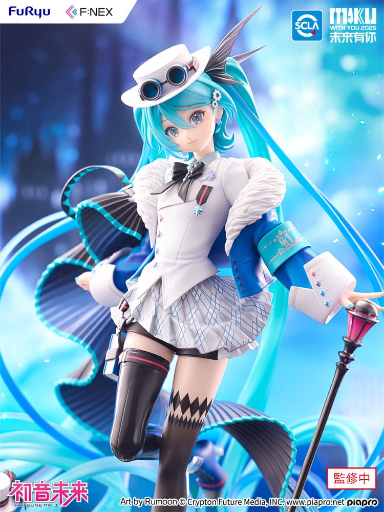 Hatsune Miku F:NEX estatua PVC 1/7 Hatsune Miku Miku with You 2025 Ver. 25 cm